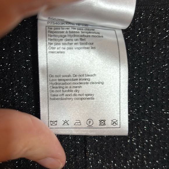 EUC CHANEL women’s black lurex jumpsuit size French 38 - Picture 7 of 14